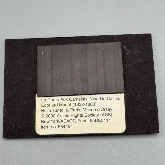 Vtg Manet Portrait Of Nina La Dame Aux Camelias Art Refrigerator Flat Magnet - Picture 4 of 5